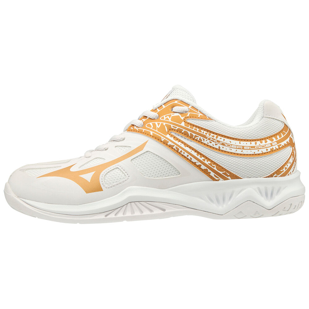 Zapatillas Voleibol Mizuno THUNDER BLADE 2 Mujer Blancas Outlet TWQM-04359